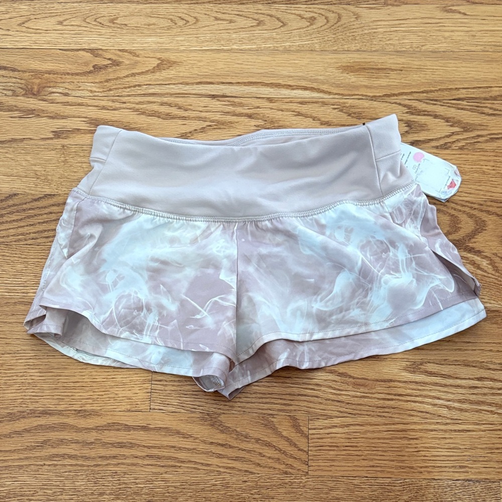 CALIA by Carrie Underwood Women's Athletic Shorts - Light Brown and White